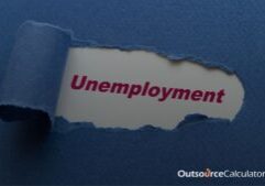 an image with a scratch and text "unemployment"