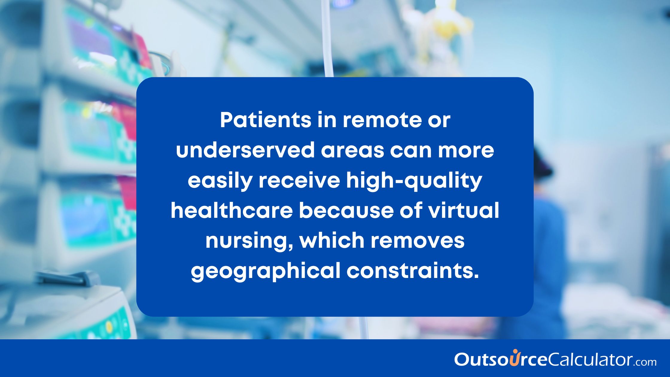 a virtual nursing supporting a remote patient